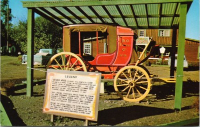 100 Mile House BC Concord Stage Coach BC Express Unused Vintage Postcard D72