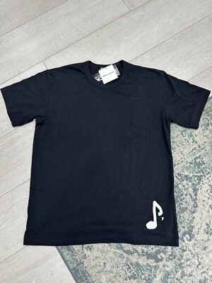 CDG SCHWARZ Musiknote | Größe Large/L | Tops Comme Des Garcons 100 % authentisch