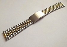 bracciale maglia jubilee bicolor tipo rlx zenith ansa dritta 18 20 22mm watch