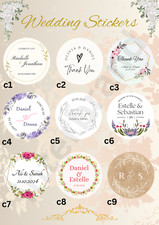 Personalisierte Aufkleber, Hochzeit, Verlobung, Jubil&auml;um, Babyparty, Henne