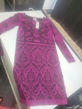 Bongo Junior Girls Purple And Black Size L/XL Dress