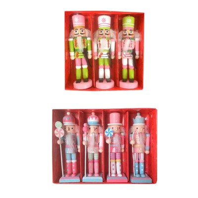 Weihnachten Nussknacker Soldat Weihnachtsdeko für Kaminsims Wohnzimmer Party