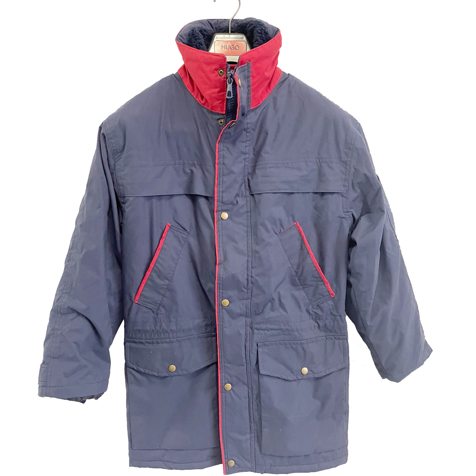 ALTRA MADE IN U.K Work Jacket Navy Industrial Heavy Duty Durbale Builder Security Coat