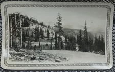 1920's Snowy Mountain Dirt Road Colorado Gilpin Clear Creek Antique Vtg Photo