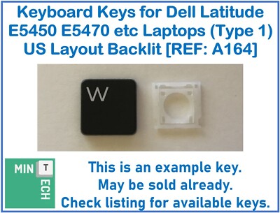 Tastatur Ersatz Tasten für Dell Latitude E5450 E5470 etc US Hintergrundbeleuchtung (Typ 1)
