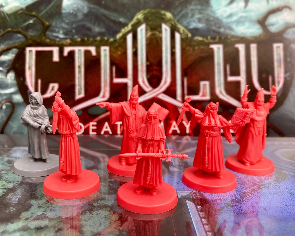 Miniature Olmstead Investigator + Carte - Cthulhu Death May Die CMON - Occasion