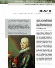 Francis II German Emperor and as Franz I. Austrian Emperor Info Card