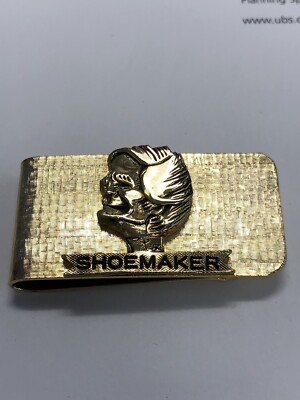 One Santa Anita (Arcadia CA) Jockey Willie Shoemaker Vintage GldTone Money Clip
