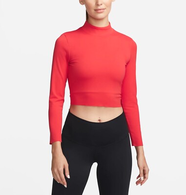 nike women's long sleeve cropped tops