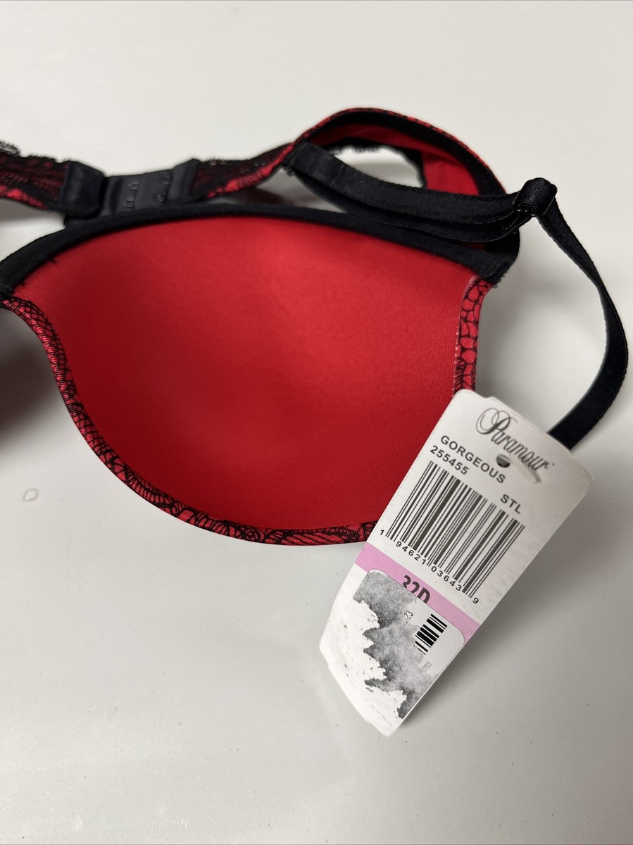 K  Paramour Women's Gorgeous Memory Foam Contour Bra - Scarlett Lace