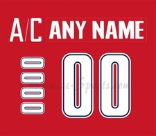 IIHF Team Czech Republic Customized Number Kit For 2005 Red Hockey Uniform