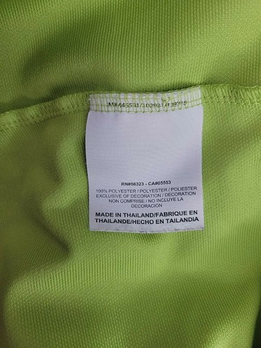 Nike Golf Men's Lime Green Polo Activewear Dri-Fit Short Sleeve Size XL - Picture 4 of 8