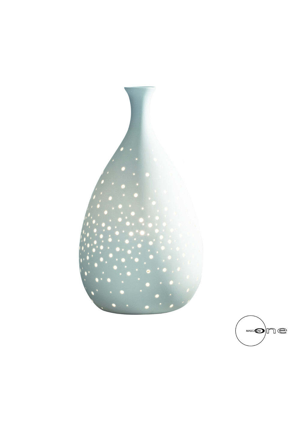 Lampada Porcellana Bianca Mascagni 34 cm | Illuminazione d'Interni