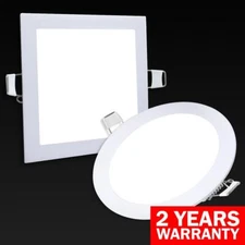 6W 9W 12W 15W 18W LED Recessed Ceiling Panel Down Lights Bulb Slim Lamp Fixture