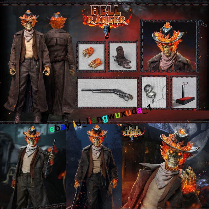 1/6 Scale Thunder Toys Hell Ranger Ghost Rider Action Figure