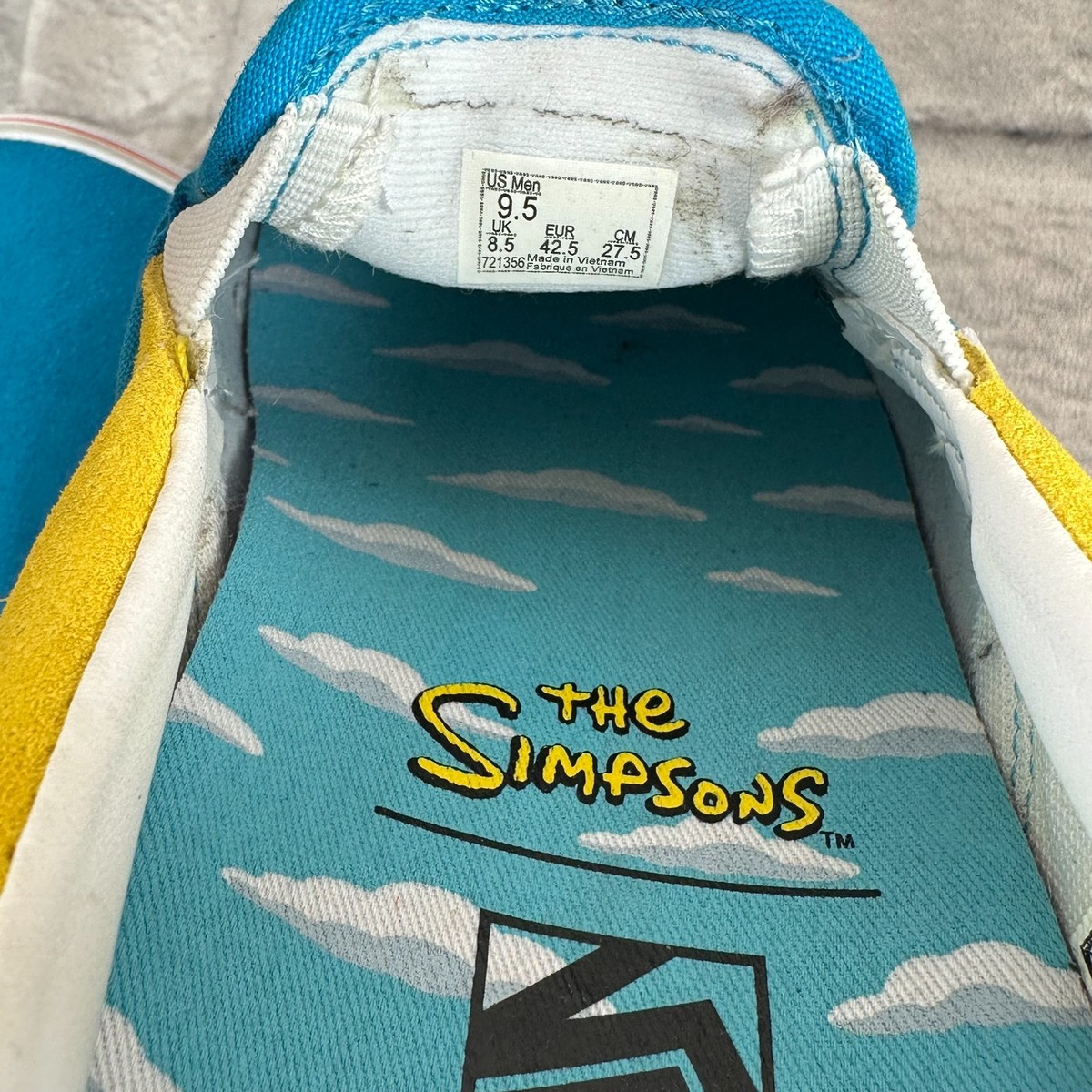 Vans Homer Simpsons Slip-Ons Pro Mens Shoes Size 9.5 New w  display picture 3