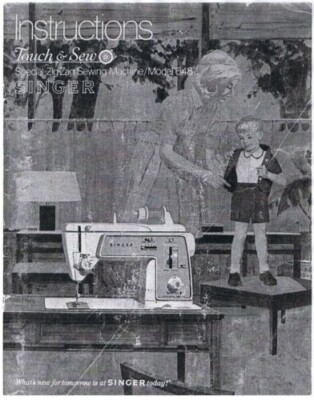 Singer Touch & Sew 648 Instruction Owners Users Guide Manual Book How to Thread