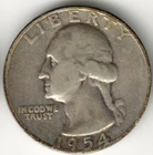 USA - 1954D - Washington ¼ $ - Silver Eagle - #13924RG