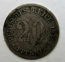Deutsches Kaiserreich 20 Pfennig 1876 B