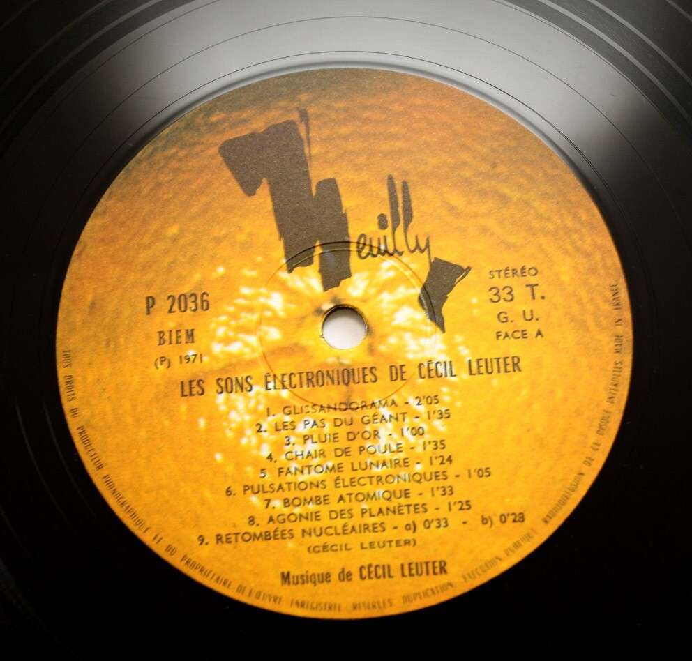 CECIL LEUTER Spectacular Stereo Sounds electronic french 1971