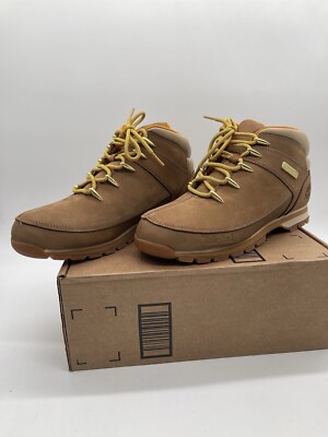 Timberland Men's Euro Sprint Leather Hiker Mid Boots Brown