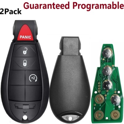 KEYXPRESS Remote Key Fob – Fits 2009-2012 Dodge Ram 1500/2500 & Jeep Grand Cherokee (433MHz, Keyed Ignition)