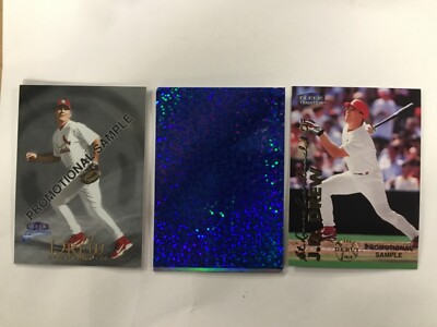 P473  LOT of 3-1999 J D DREW Fleer Mystique 113, Brilliants, Tradition-PROMOS