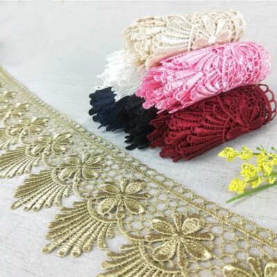 Ruban tressé brodé dentelle appliques DIY cosplay costume décoration