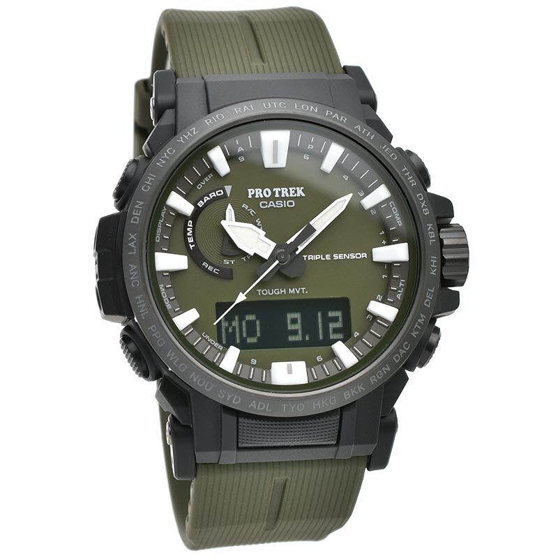 タ*カ様 カシオ　プロトレック Climber Line PRW-61Y-3JF CASIO PRO TREK PRW-61Y-3JF Climber Line Radio Solar Watch Khaki