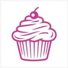decals vinyls Cupcake 5" Any Color