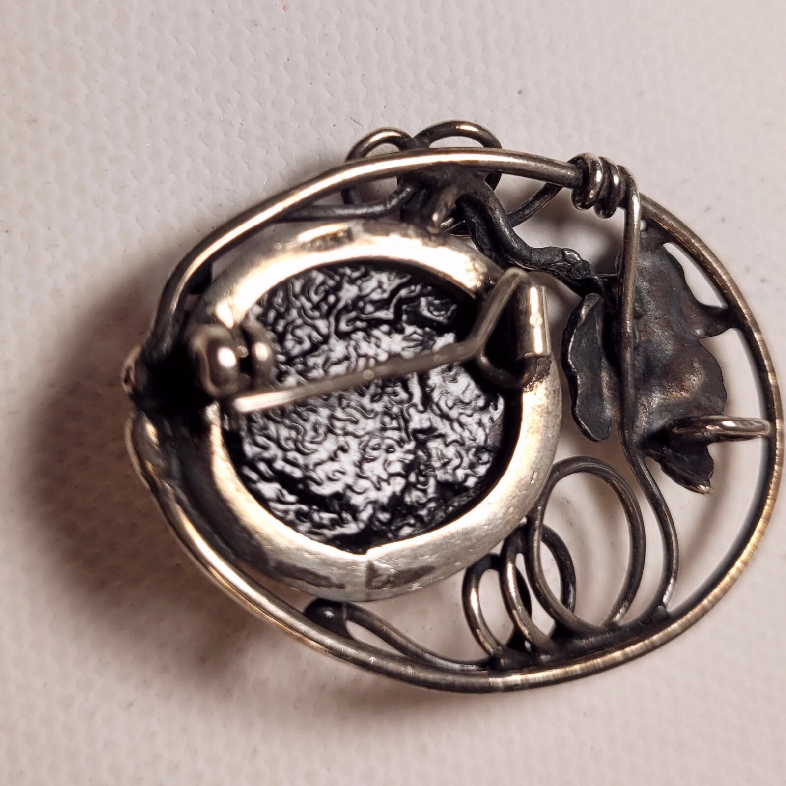 Solid .925 Sterling Silver Baltic Amber Pendant P… - image 5