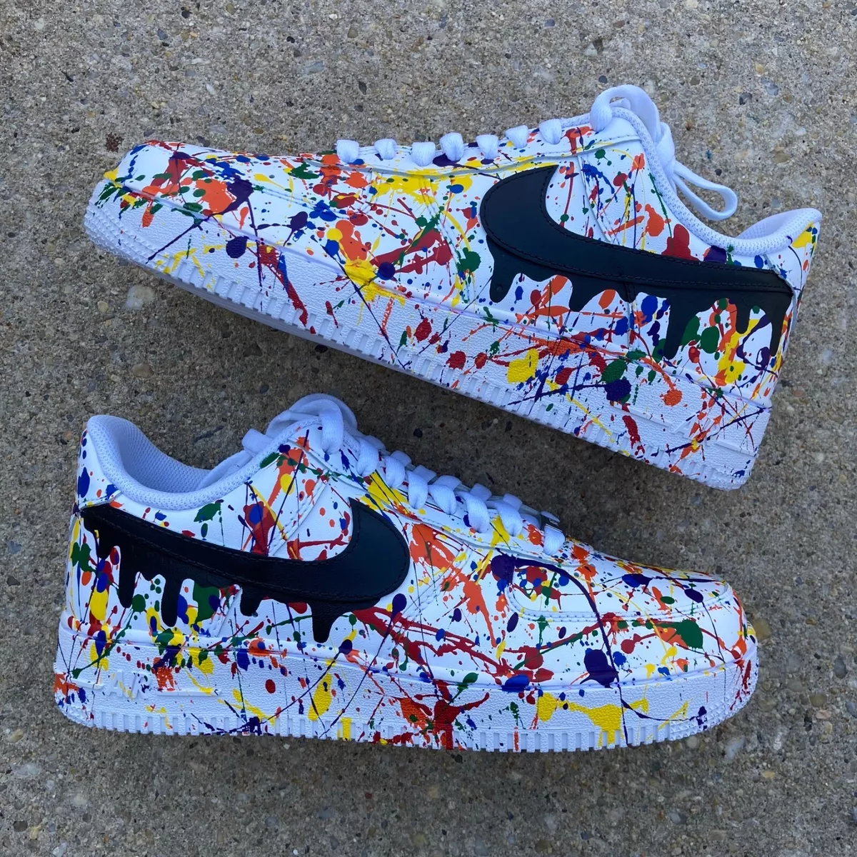 Louis Vuitton x Air Force 1 Multicolor Drip Custom : r/Customsneakers