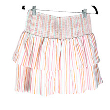 NEW Vineyard Vines Harbor Smocked Tiered Skirt Vertical Stripes Size M