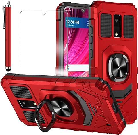 for BLU View 4 Case| with Tempered Glass Screen Protector Heavy Duty Protection - Picture 5 of 5