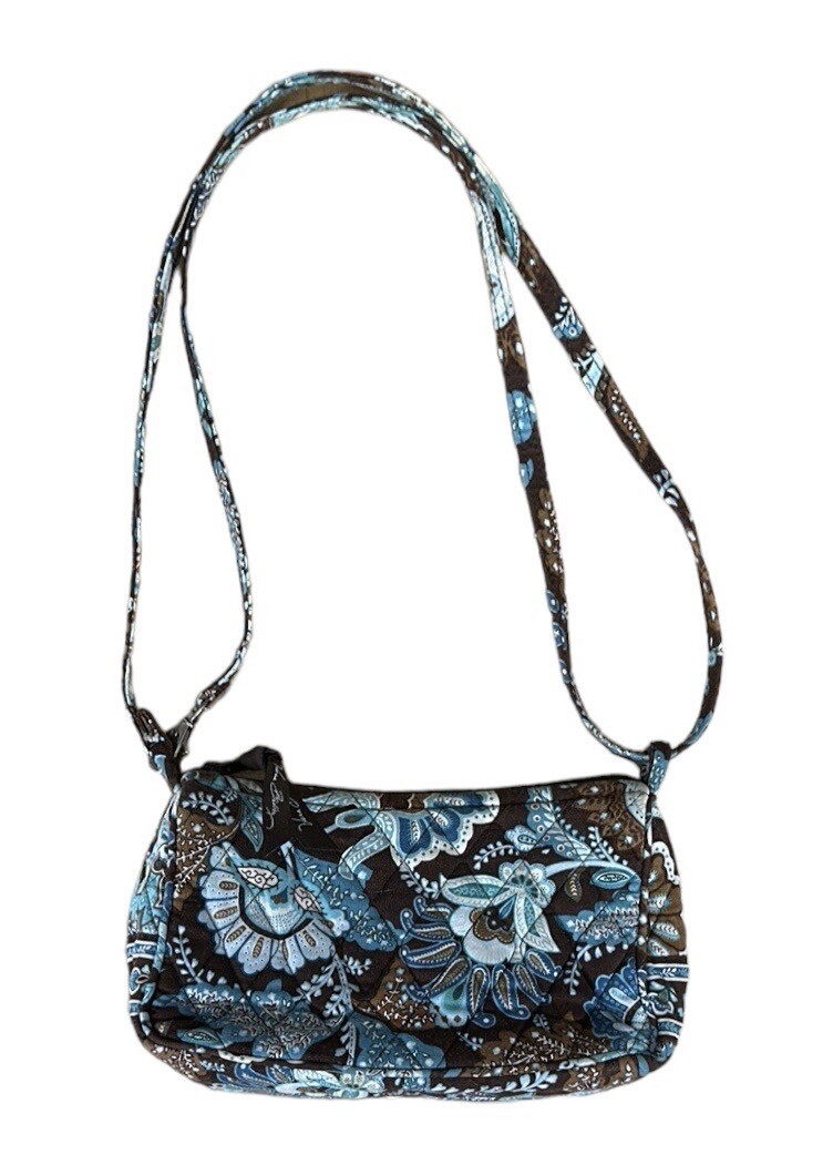 Vera Bradley Java Blue Brown Turquoise Retired Pa… - image 4