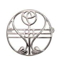 Sterling Silver Charles Rennie Mackintosh Brooch & Gift Box
