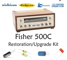 Fisher 500C restoration recap repair upgrade rebuild kit fix filter capacitor