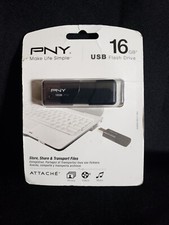 PNY Attache 16GB USB Flash Drive, Brand New Sealed P-FD16GATT03-GE