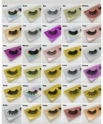 Frauen Nerz Haar Handgefertigte Wimpern 30 Stile Natürlich Lang 3D Nerz Wimpern Make-up