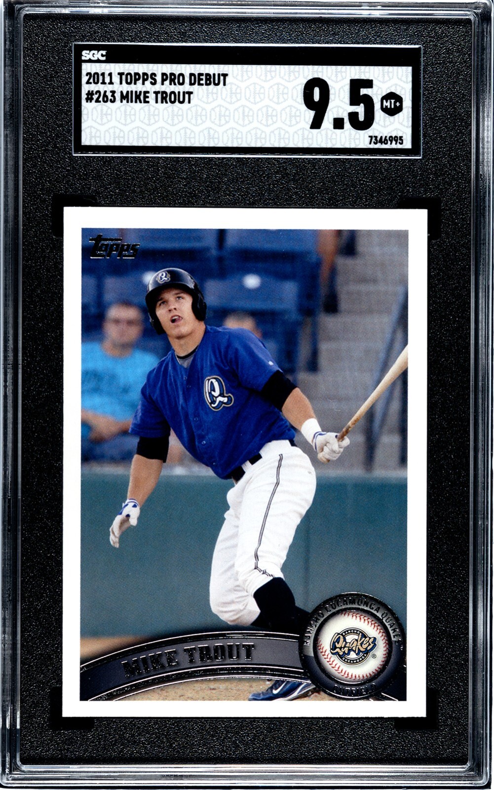 2011 Topps Pro Debut #263 Mike Trout SGC 9.5 MINT+ Rookie Year Minor League