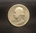 AS SHOWN - 1945  WASHINGTON QUARTER   90% SILVER