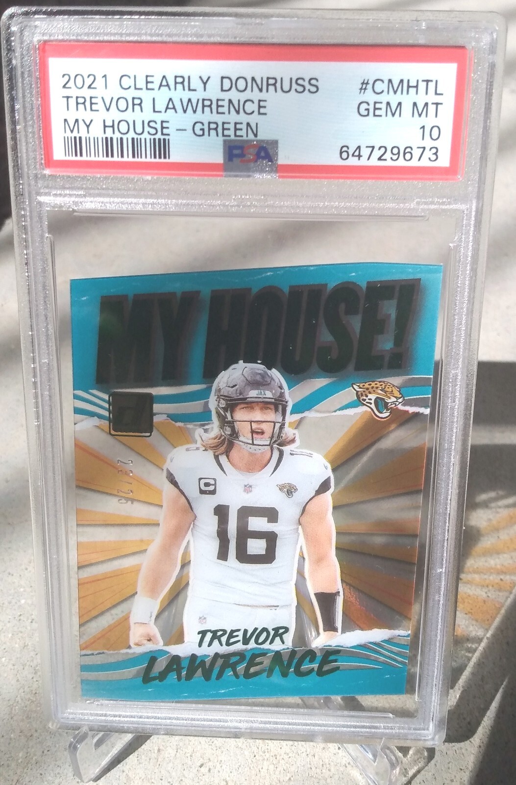 Trevor Lawrence Panini Clearly Donruss My House #CMHTL Base