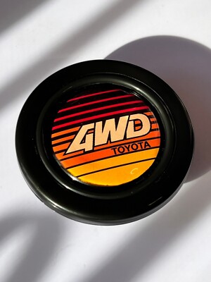 RETRO 4WD TOYOTA LOGO JDM Horn Button for SPARCO OMP NARDI
