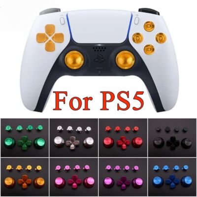 Alu Bullet Buttons für PS5 Controller Thumbsticks Tasten Knöpfe Modding Set