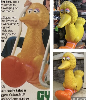 BIG BIRD & ME Sesame Street Gym Dandy Play set Ride Seat RARE Life