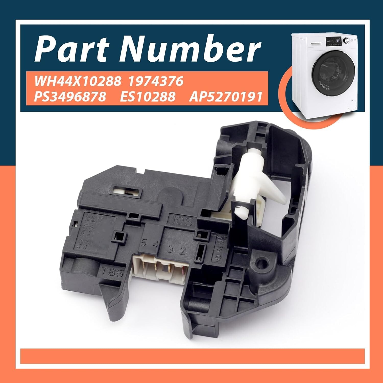 Washer Lid Lock Switch - Compatible with GE Washers - Easy Installation