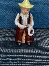 VTG Cowboy Figurine Rodeo Bucking Horse Made In Occupied Japan 1945-1952