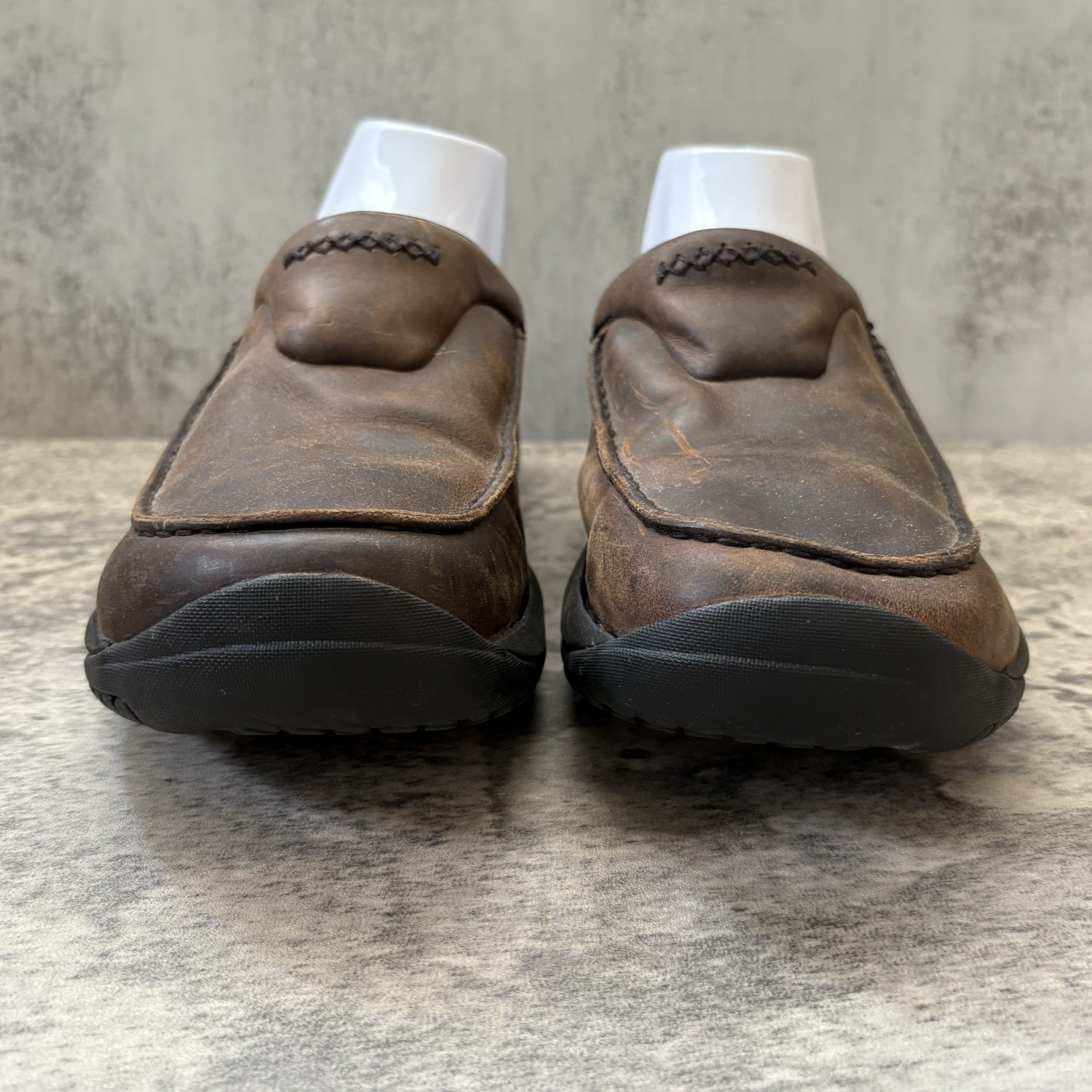 Mocassino MERRELL ENCORE REACH NOCE pelle slip on zoccoli J66177 uomo taglia 9