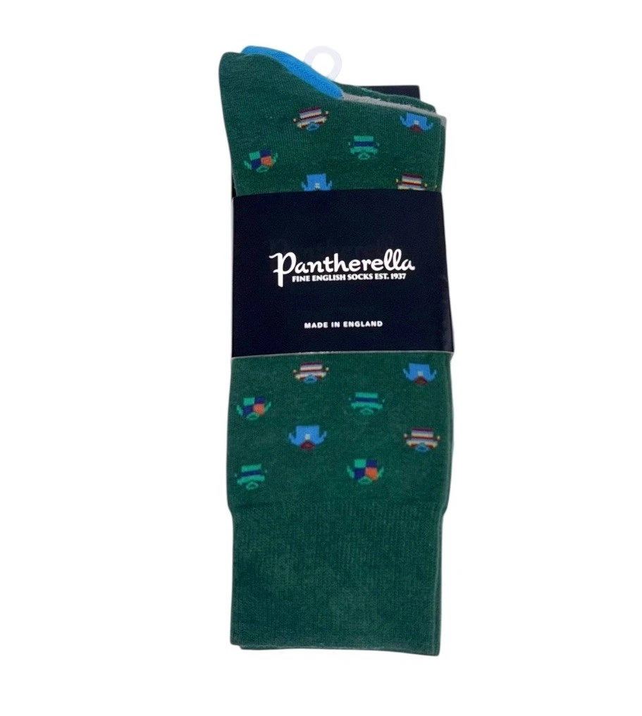 Pantherella Men’s Socks 3 Pack Dress Knit Cotton Medium 7.5-9.5 UK Designer New