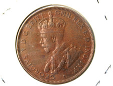 * 1931 PENNY DROPPED "1"  PREDECIMAL SCARCER COIN DIAMOND 6 PEARLS  #DVS24